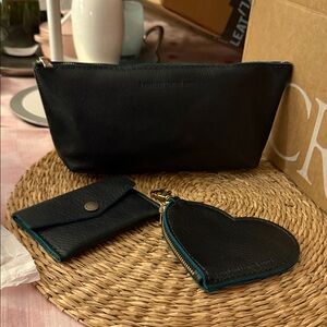 Portland Leather Boreal bundle ( utility, heart, mini envelope)